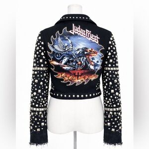 ❤️ CUSTOM Judas Priest Painkiller Denim & leather
